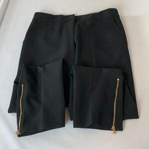 Trina Turk | black dress pants with zip hem size 10